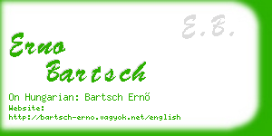 erno bartsch business card